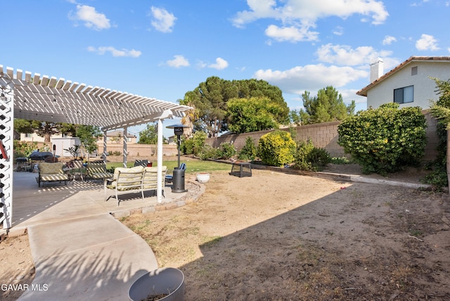 2512 Mildwood Ct, Lancaster, CA 93536 - fenced backyard with a pergola and a patio area