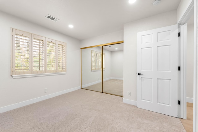 41901 Cll Clarita, Lancaster, CA 93536 - unfurnished bedroom featuring a closet, carpet, and recessed lighting