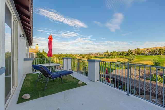 view of balcony