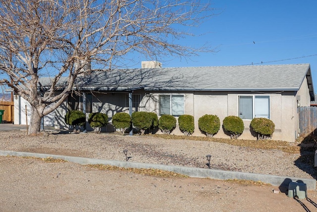 view of front of home