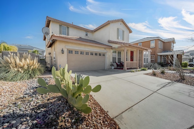 view of front of home featuring a garage