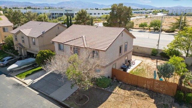 40305 Reata Rd, Palmdale, CA 93550 - aerial view of property and surrounding area with a mountain backdrop