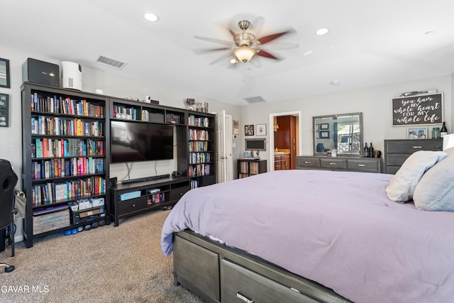 18551 Jacks Hill Rd, Tehachapi, CA 93561 - bedroom featuring carpet flooring and recessed lighting