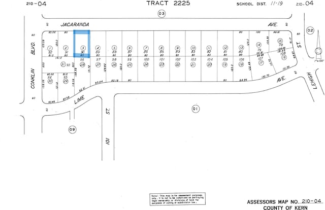 10003 Jacaranda Ave, California City CA, 93505 land for sale