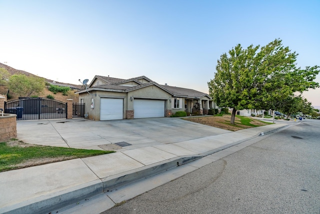 ranch-style house with a garage