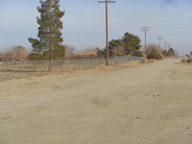 view of road featuring a rural view