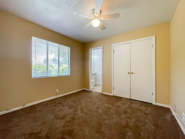 45567 Andale Ave, Lancaster, CA 93535 - unfurnished bedroom with carpet floors, baseboards, and ensuite bathroom