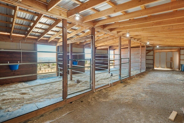 view of horse barn