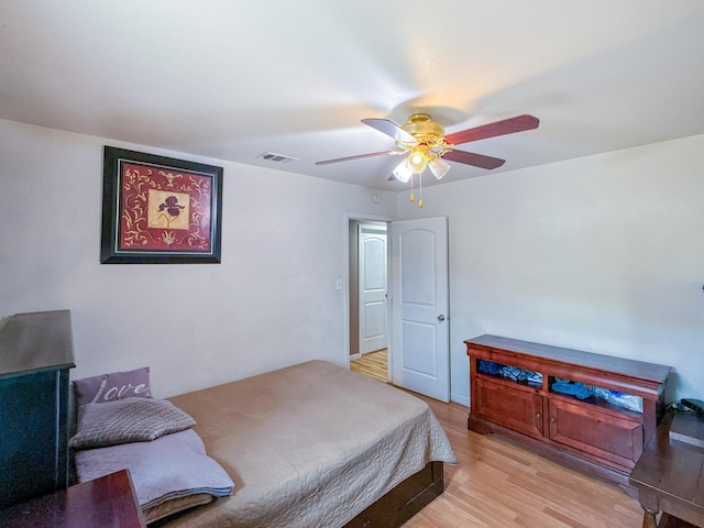 45431 Sancroft Ave, Lancaster, CA 93535 - bedroom featuring light wood-style flooring and a ceiling fan