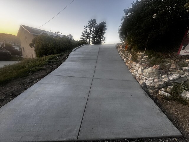 view of road