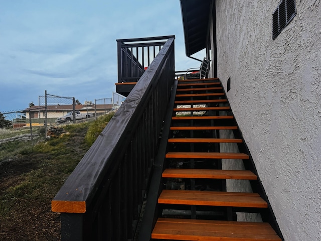 view of staircase