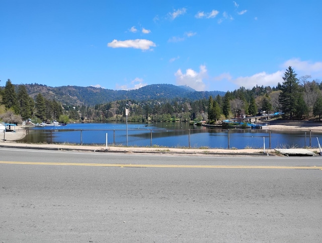 23318 Crest Forest Dr, Crestline, CA 92325 - water view with mountains and a forest