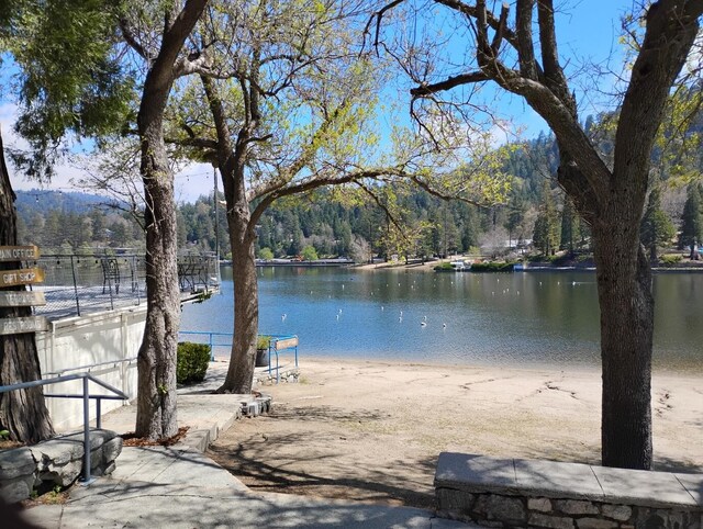 23318 Crest Forest Dr, Crestline, CA 92325 - water view featuring a heavily wooded area