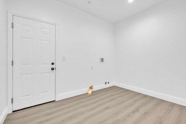 2929 W 28th St, Rosamond, CA 93560 - laundry room with light wood finished floors, baseboards, washer hookup, recessed lighting, and hookup for a gas dryer