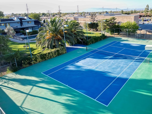42722 W 20th St, Lancaster, CA 93534 - view of tennis court featuring fence