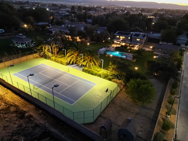 42722 W 20th St, Lancaster, CA 93534 - view of tennis court featuring fence