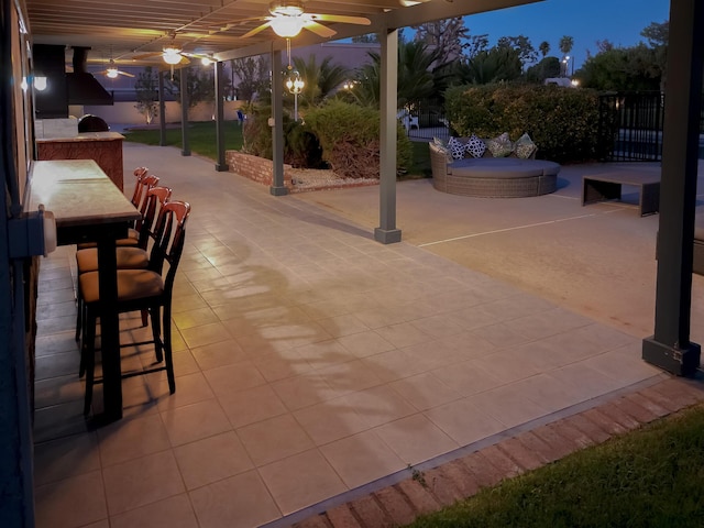 42722 W 20th St, Lancaster, CA 93534 - view of patio / terrace with a ceiling fan