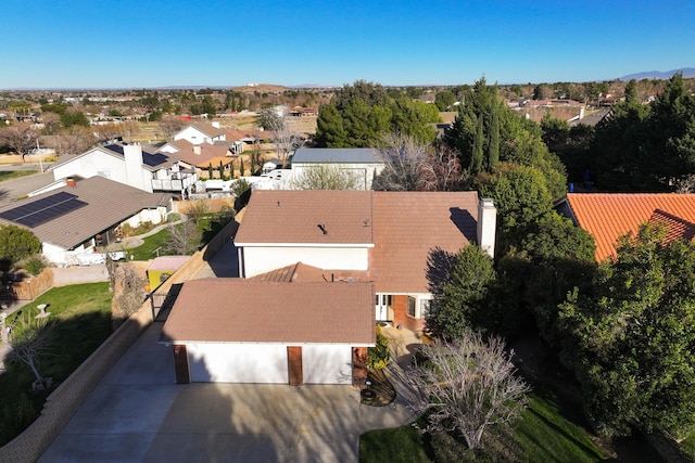 drone / aerial view featuring a residential view