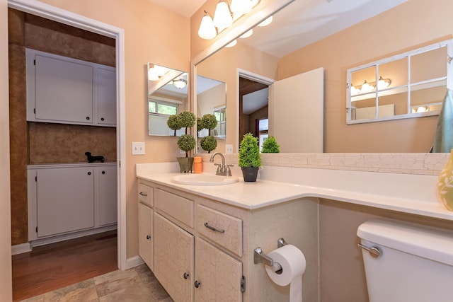 6310 Treehaven Ct, Lancaster, CA 93536 - bathroom with vanity and toilet