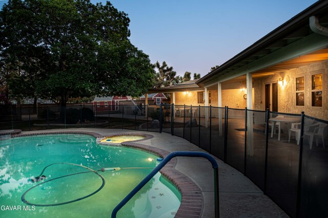 43710 Shiloh Ln, Lancaster, CA 93535 - view of pool featuring an in-ground hot tub and a patio area