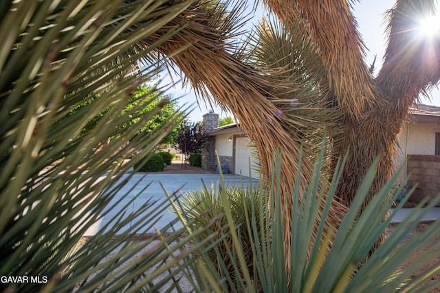 43710 Shiloh Ln, Lancaster, CA 93535 - exterior view of stucco siding, driveway, and stone siding