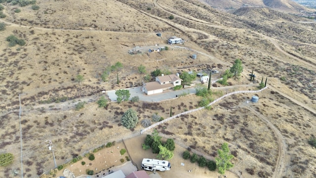 bird's eye view with a rural view