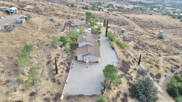 drone / aerial view with a rural view