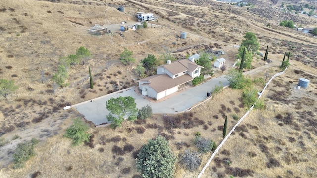 aerial view featuring a rural view