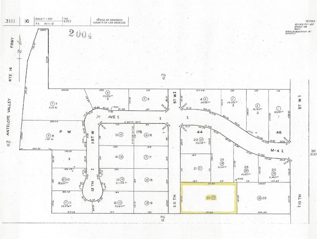 W 11th St, Palmdale CA, 93551 land for sale