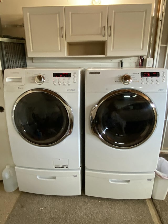 9755 E E Ave S Unit 12, Littlerock, CA 93543 - washroom with independent washer and dryer and cabinet space
