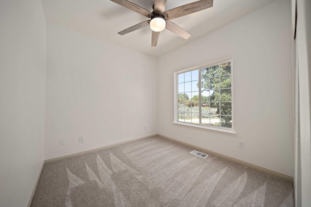 24481 Jacaranda Dr, Tehachapi, CA 93561 - carpeted empty room featuring baseboards and a ceiling fan