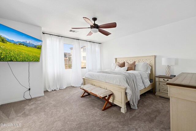 5080 Meadowsweet Dr, Palmdale, CA 93551 - bedroom with carpet flooring and ceiling fan