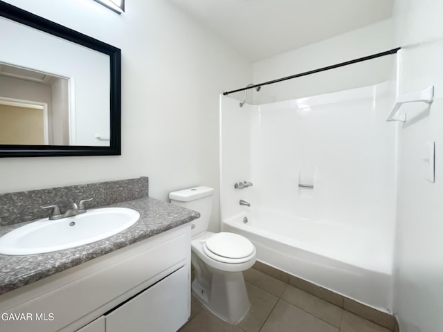 40205 E 162nd St, Palmdale, CA 93591 - bathroom with vanity, tile patterned floors, and shower / bath combination