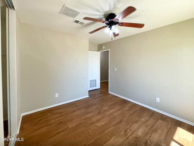 40205 E 162nd St, Palmdale, CA 93591 - empty room featuring a ceiling fan and wood finished floors