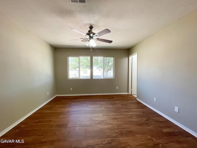 40205 E 162nd St, Palmdale, CA 93591 - spare room featuring ceiling fan, wood finished floors, and a textured ceiling
