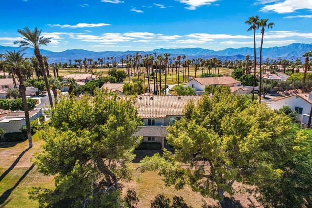 344 Vista Royal Dr, Palm Desert, CA 92211 - aerial view featuring a residential view and a mountain view