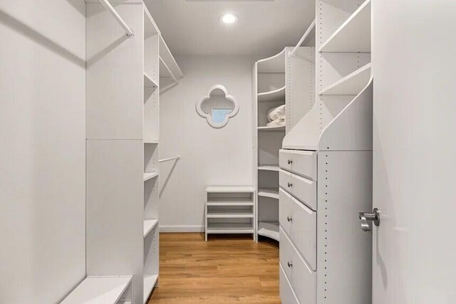 344 Vista Royal Dr, Palm Desert, CA 92211 - walk in closet featuring light wood-style flooring