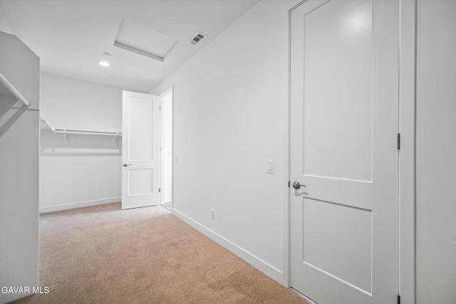 39635 Nicholas Ct, Palmdale, CA 93551 - spacious closet with attic access and carpet floors