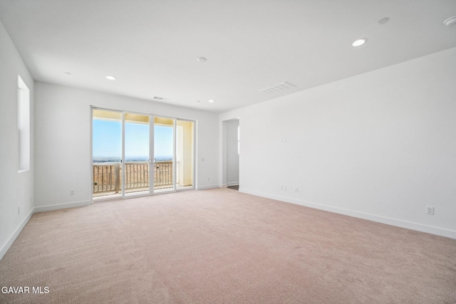 39635 Nicholas Ct, Palmdale, CA 93551 - spare room with recessed lighting, light colored carpet, and a smoke detector