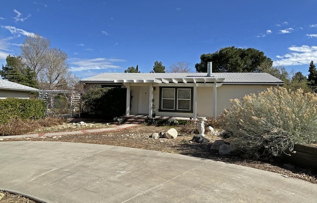 view of front of property with stucco siding