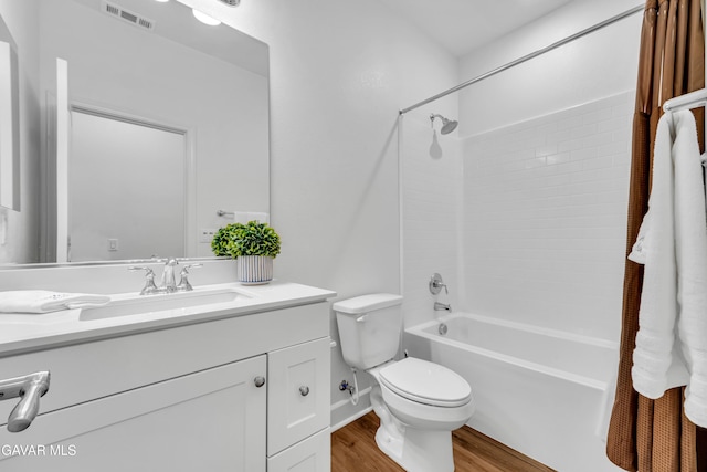 3932 Birchwood Ave, Rosamond, CA 93560 - full bath with wood finished floors, tub / shower combination, and vanity