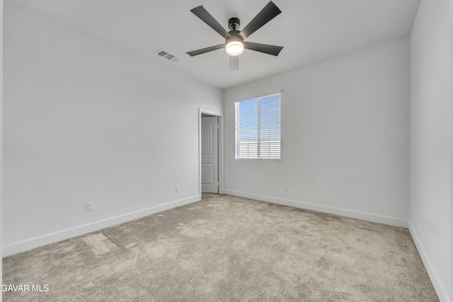3932 Birchwood Ave, Rosamond, CA 93560 - spare room with ceiling fan and carpet flooring