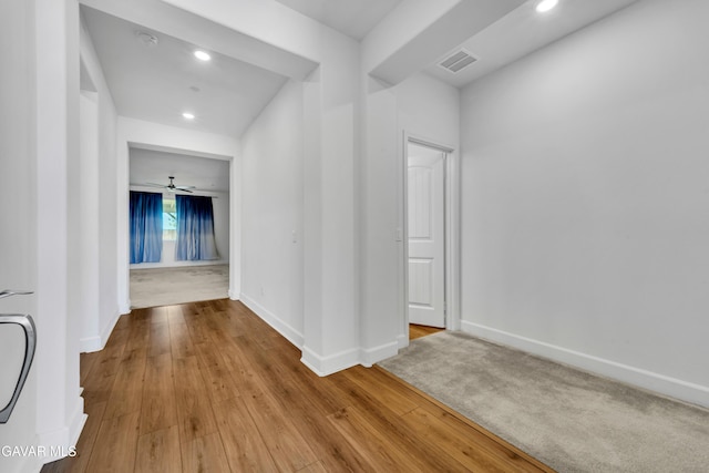 3932 Birchwood Ave, Rosamond, CA 93560 - corridor featuring recessed lighting and wood finished floors
