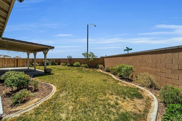 3932 Birchwood Ave, Rosamond, CA 93560 - fenced backyard featuring a patio area