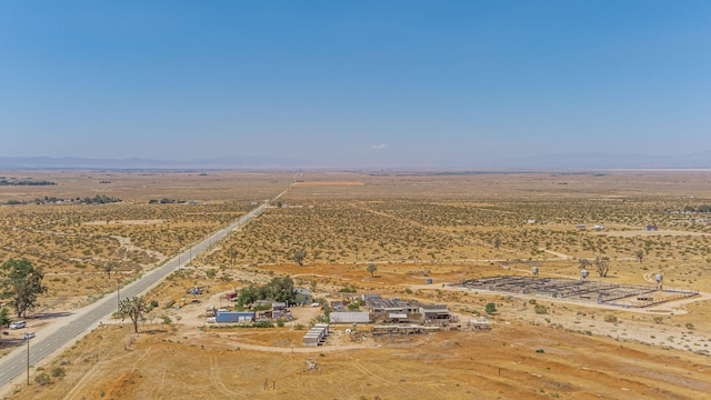 bird's eye view with a rural view