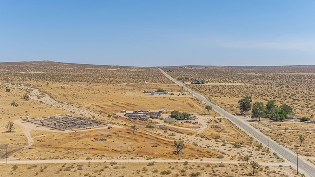 drone / aerial view with a rural view