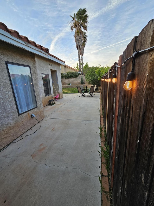 403 Sunrise Ter, Palmdale, CA 93551 - view of patio / terrace with a fenced backyard