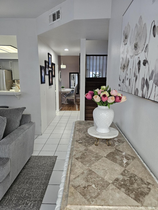 403 Sunrise Ter, Palmdale, CA 93551 - hall featuring visible vents and light tile patterned floors