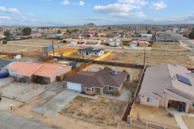 aerial view featuring a residential view