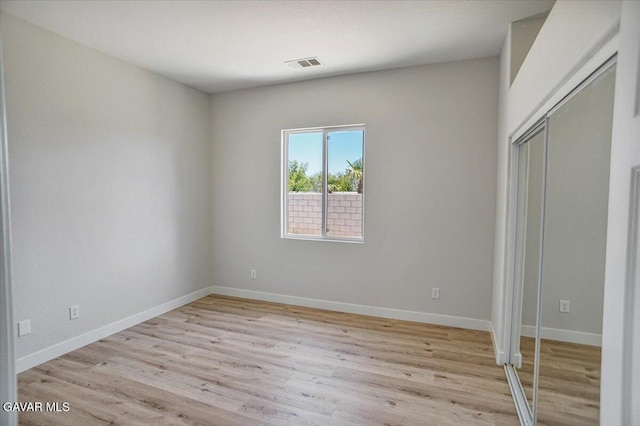 41729 Firenze St, Lancaster, CA 93536 - unfurnished bedroom featuring light wood-style floors and a closet